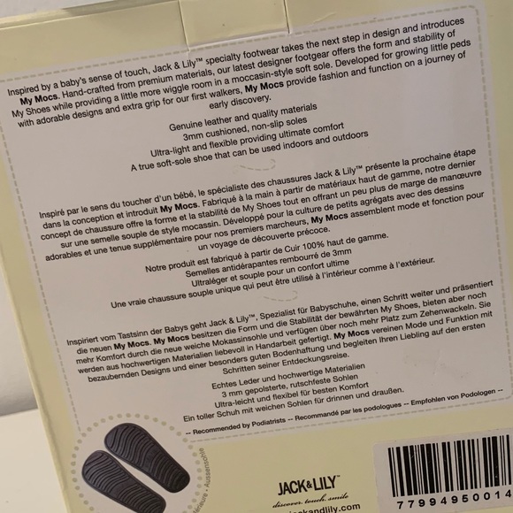 Jack & Lily White Leather Layered Flower Flat Shoes 18-24 months - Picture 7 of 7